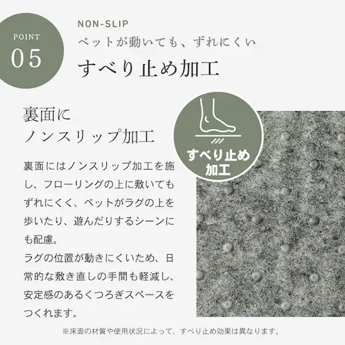 制菌防臭 極厚ジャガードフランネルラグ 130×190cm シルバーグレー※【予約】9月下旬ごろ発送予定_10