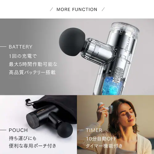 ハンディガン REBIVE MINI XS 2 MT-RX2-24B-B ブラック_16