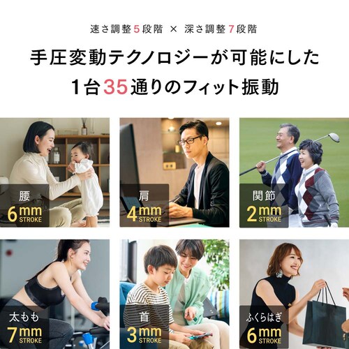 マッサージガン REBIVE2 MT-RB2-24M-B_3