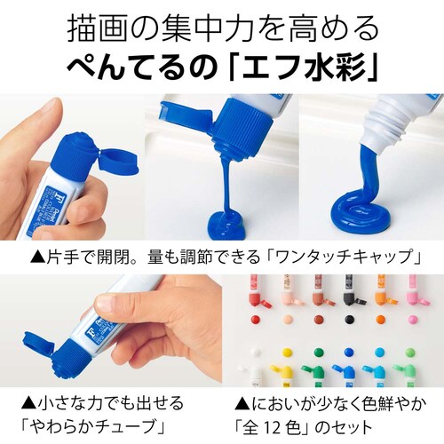 エフ水彩 everyart 杢調スケッチセット ZST30-BN 赤_15