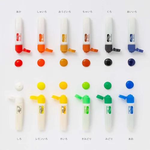 クリーン絵の具 クリーンえのぐ 12色セットシース入 WKC3-12_5