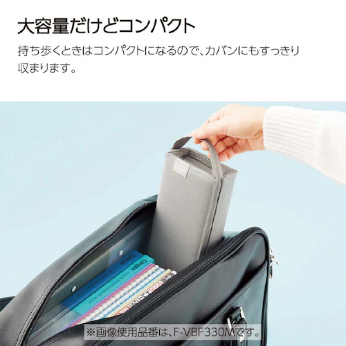 キャンパス キャンパストレーになる一覧ペンケース F-VBF330D ブラック_9