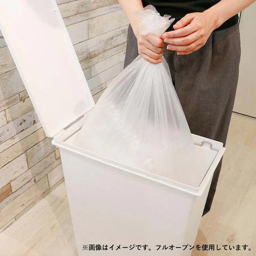 天馬 スリム ゴミ箱 45L 防臭 フタ パッキン付 大容量 ホワイト ELP-SP45DEO_7