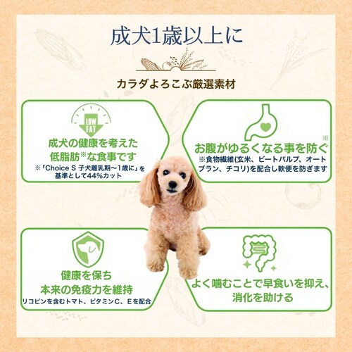 ファーストチョイス ChoiceS 成犬1歳以上に 2.4kg(600g×4)_6