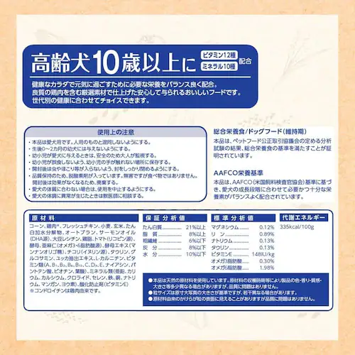 ファーストチョイス ChoiceS 高齢犬10歳以上に 2.2kg(550g×4)_9