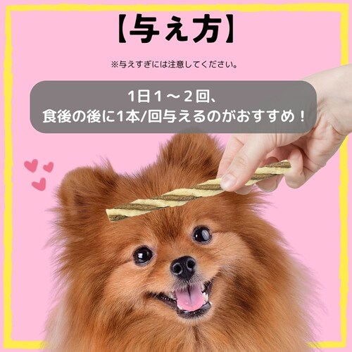アース・ペット 食べられる 歯みがきロープ かため 愛犬用S 65g(約11本)_3