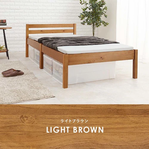 組立簡単 シングルベッド MB-5155SLBR ライトブラウン【時間指定不可】【代引不可】【同梱不可】_12