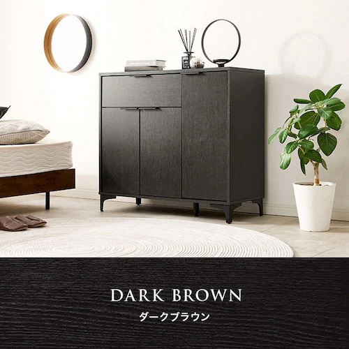 キャビネット 幅90cm RCC-1538DBR ダークブラウン【時間指定不可】【代引不可】【同梱不可】_14