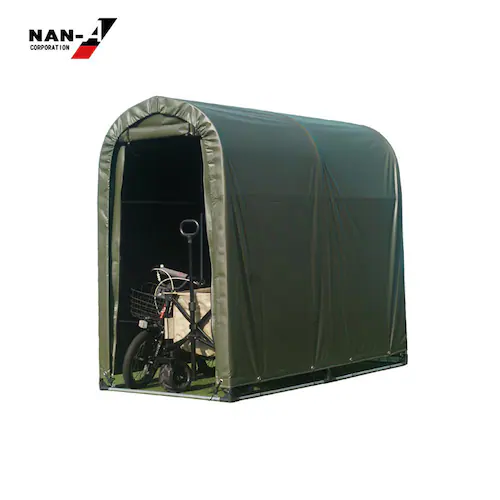 南栄工業 サイクルハウス2台用ARMY_6