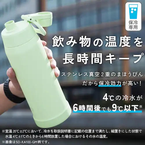 象印 象印ステンレスクールボトル 0.75L SD-KA75-HM ミスティグレー_5