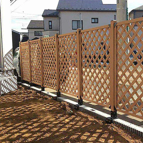 人工木 60角ポスト 1200 ダークブラウン【時間指定不可】【代引不可】【同梱不可】_9