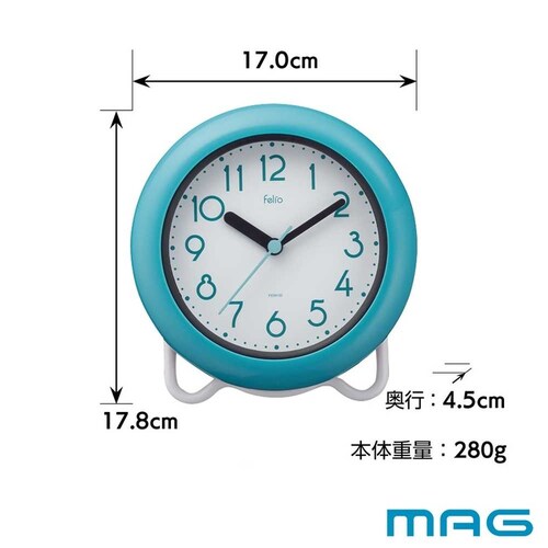MAG お風呂で使える生活防水時計 バブルコート ホワイト_4