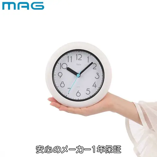 MAG お風呂で使える生活防水時計 バブルコート ホワイト_7