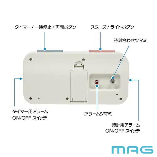 MAG 知育時計タイマー付よーめる_8