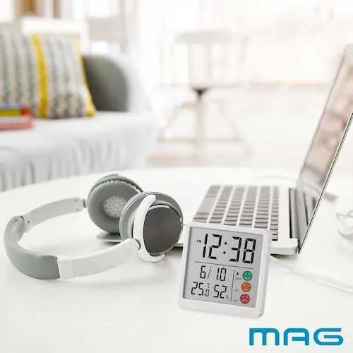 MAG 時計付デジタル温度湿度計 ニコピタ_8