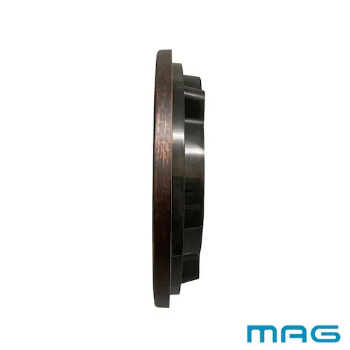 MAG アナデジ掛時計 ダブルポイント ブラウン_6