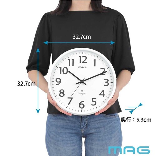 MAG 無線LANアナログ掛時計シグナルキーパー_4