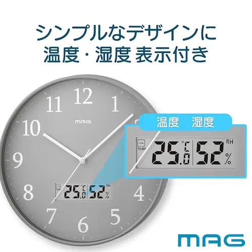 MAG 電波アナデジ掛時計 グリージョ_1