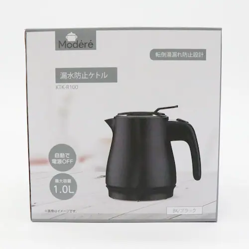Modere 漏水防止電気ケトル 1L KTK-R100WH ホワイト_5