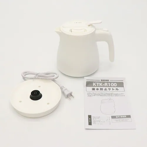 Modere 漏水防止電気ケトル 1L KTK-R100WH ホワイト_7