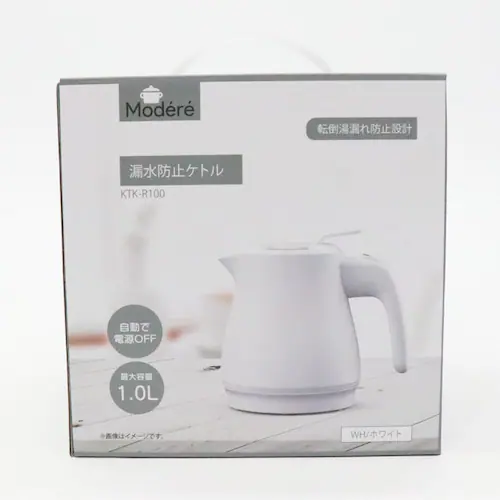 Modere 漏水防止電気ケトル 1L KTK-R100WH ホワイト_11