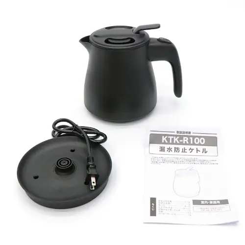 Modere 漏水防止電気ケトル 1L KTK-R100WH ホワイト_13