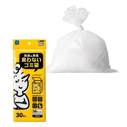 【6個セット】JUST CLEAN 防臭&消臭 臭わないゴミ袋M 30枚入 JCL-03_17