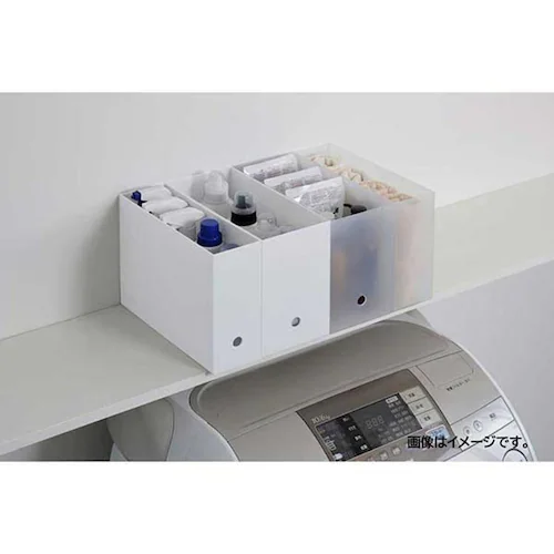 ベストコ どこでも!ファイルボックス スリム 4個セット クリア_3