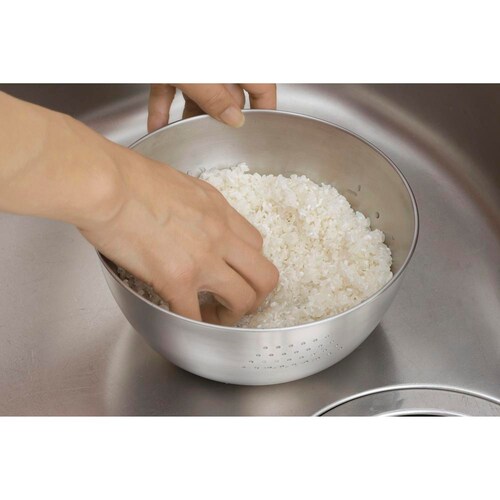 下村企販 ステンレス洗米ボウル 18cm 40870_4