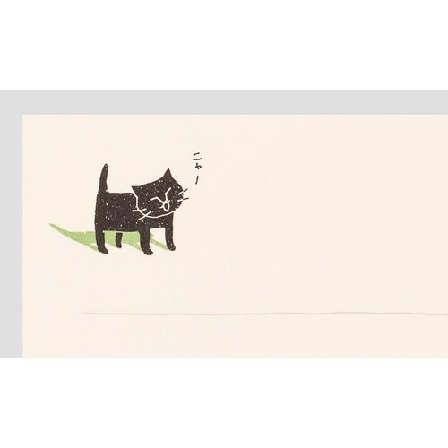 ミドリ レターセット えがお ねこ柄_3
