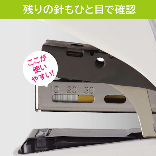 ホチキス32枚とじ サクリフラット HD-10FL3K-B ブルー_6