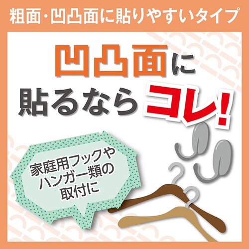 ナイスタック(TM) 粗面凹凸面に貼りやすい 15mm×4m NW-P15_1