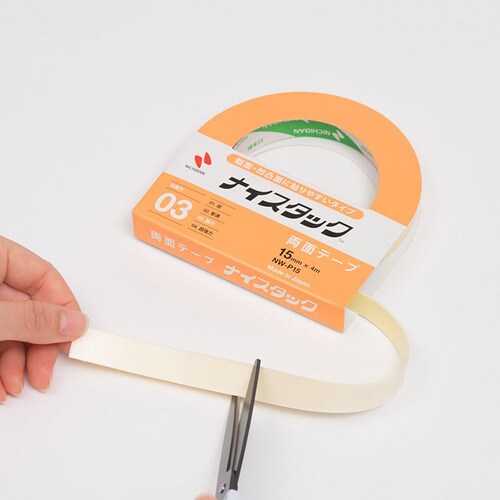 ナイスタック(TM) 粗面凹凸面に貼りやすい 15mm×4m NW-P15_3