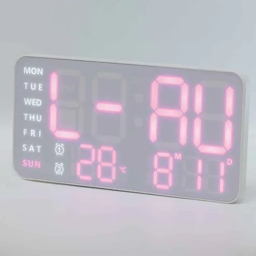 SLOWER LED CLOCK Cielo SLW366 ブラック(ホワイトLED)_6