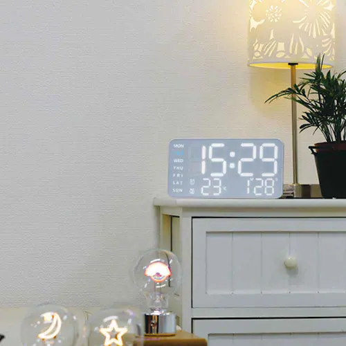 SLOWER LED CLOCK Cielo SLW366 ブラック(ホワイトLED)_11