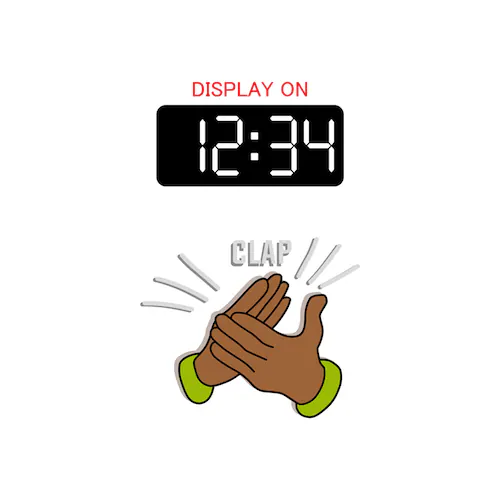 SLOWER LED CLOCK Cielo SLW366 ブラック(ホワイトLED)_15