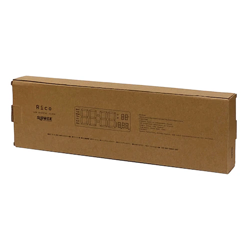 SLOWER LED CLOCK Rico WHITE/WOOD SLW401_7