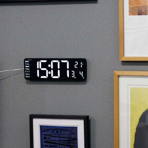 SLOWER LED CLOCK Rico BLACK SLW367_3