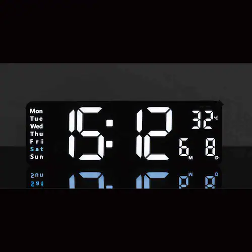 SLOWER LED CLOCK Rico BLACK SLW367_5