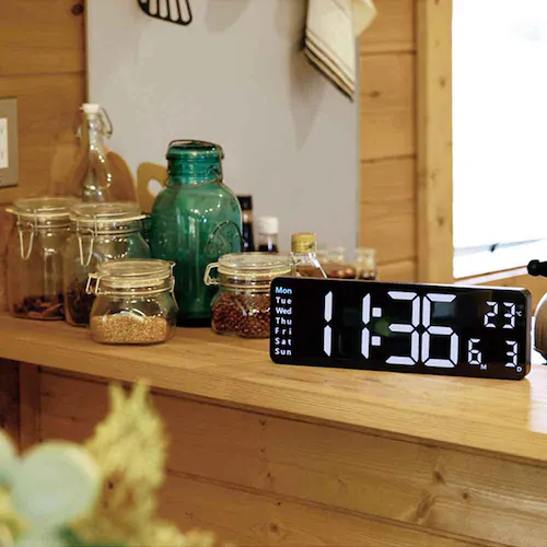 SLOWER LED CLOCK Rico BLACK SLW367_6