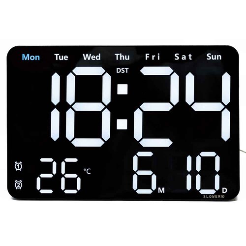SLOWER LED CLOCK Viento BLACK SLW368_2