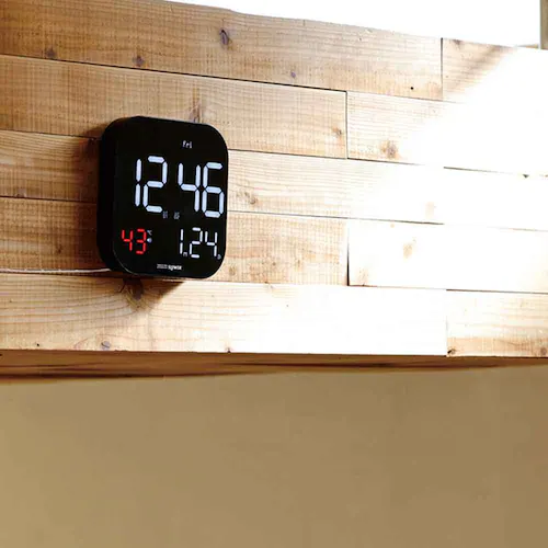 SLOWER LED THERMO CLOCK Tierra WHITE/BLACK SLW415_7