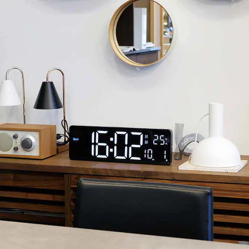 SLOWER LED WiFi CLOCK Camino WHITE/BLACK SLW428_1