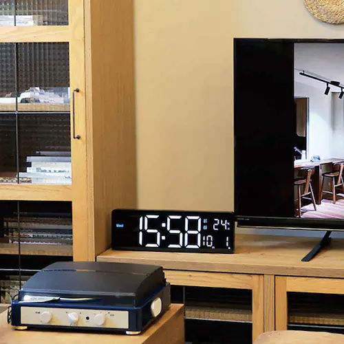 SLOWER LED WiFi CLOCK Camino WHITE/BLACK SLW428_2