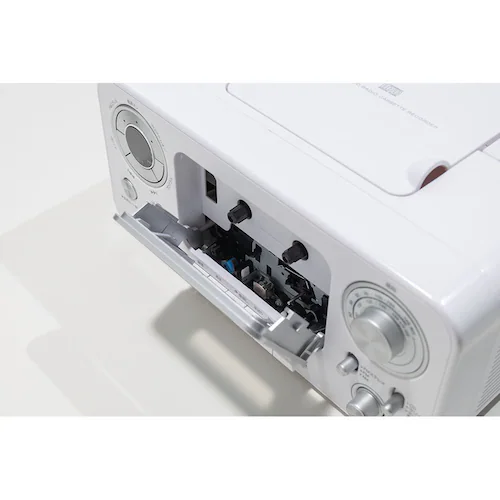 ANABAS CDラジオカセットレコーダー ホワイト CD-C330 W_2