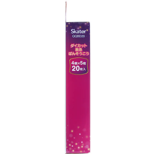 Skater 子供用絆創膏 ダイカット 20枚入 QQBD20 ディズニープリンセス_3