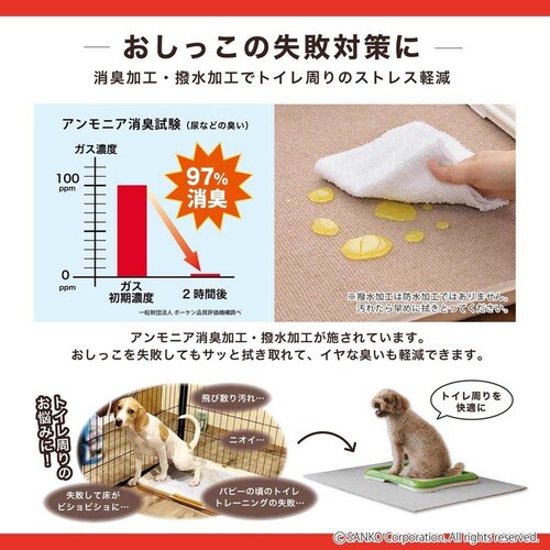 Sankopet このコ想いのトイレ下敷きマット ベージュ_3