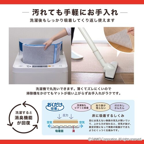 Sankopet このコ想いのトイレ下敷きマット ベージュ_5