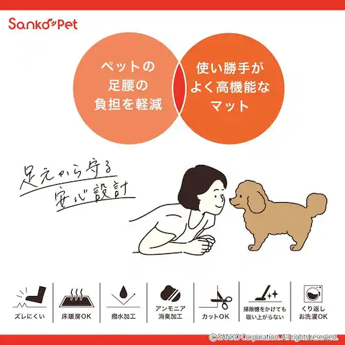 Sankopet このコ想いのロングマット 60×120cm_3