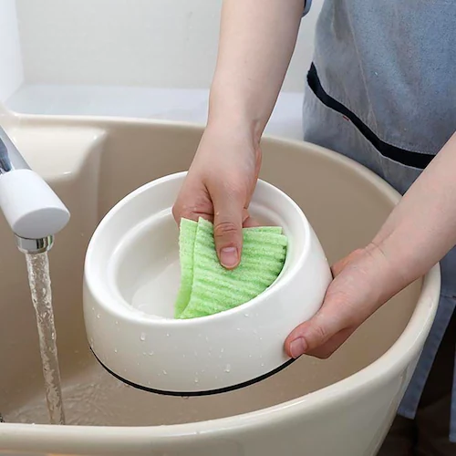 ペット用食器洗い フリーカット グリーン_4